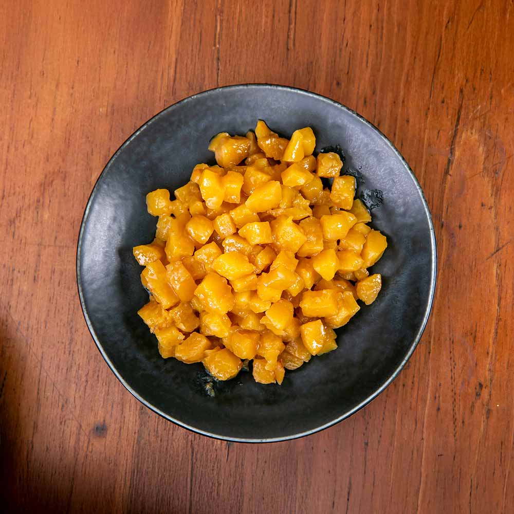 Porção de Mandioquinha em Cubos