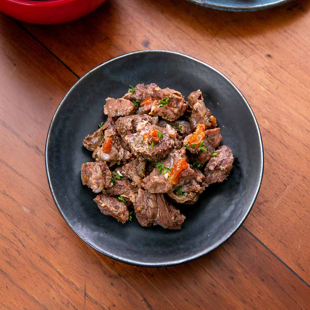 Porção de Carne em Cubos